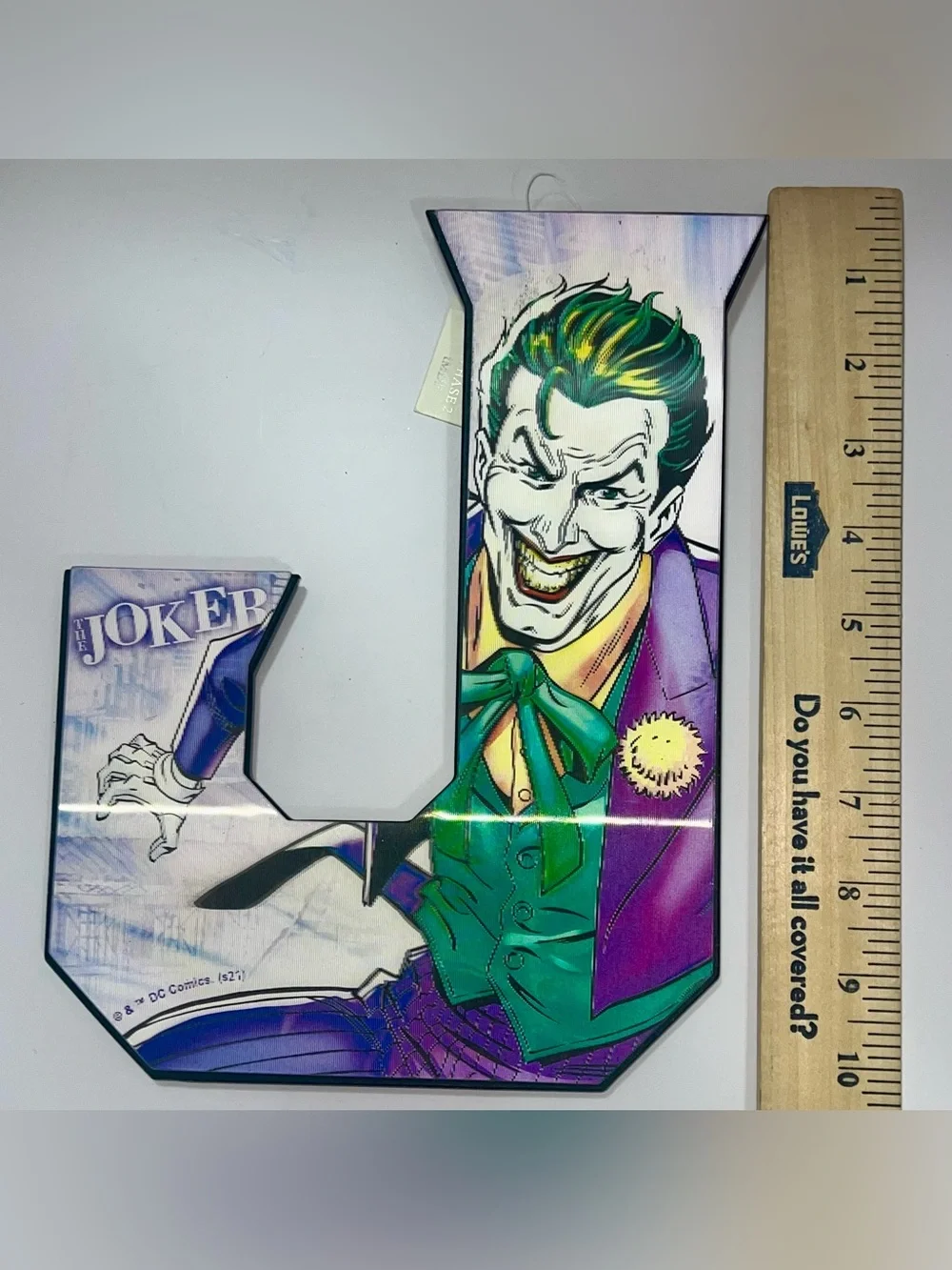 Justice League Joker Letter J Wall Decor DC Comics Bedroom Decor